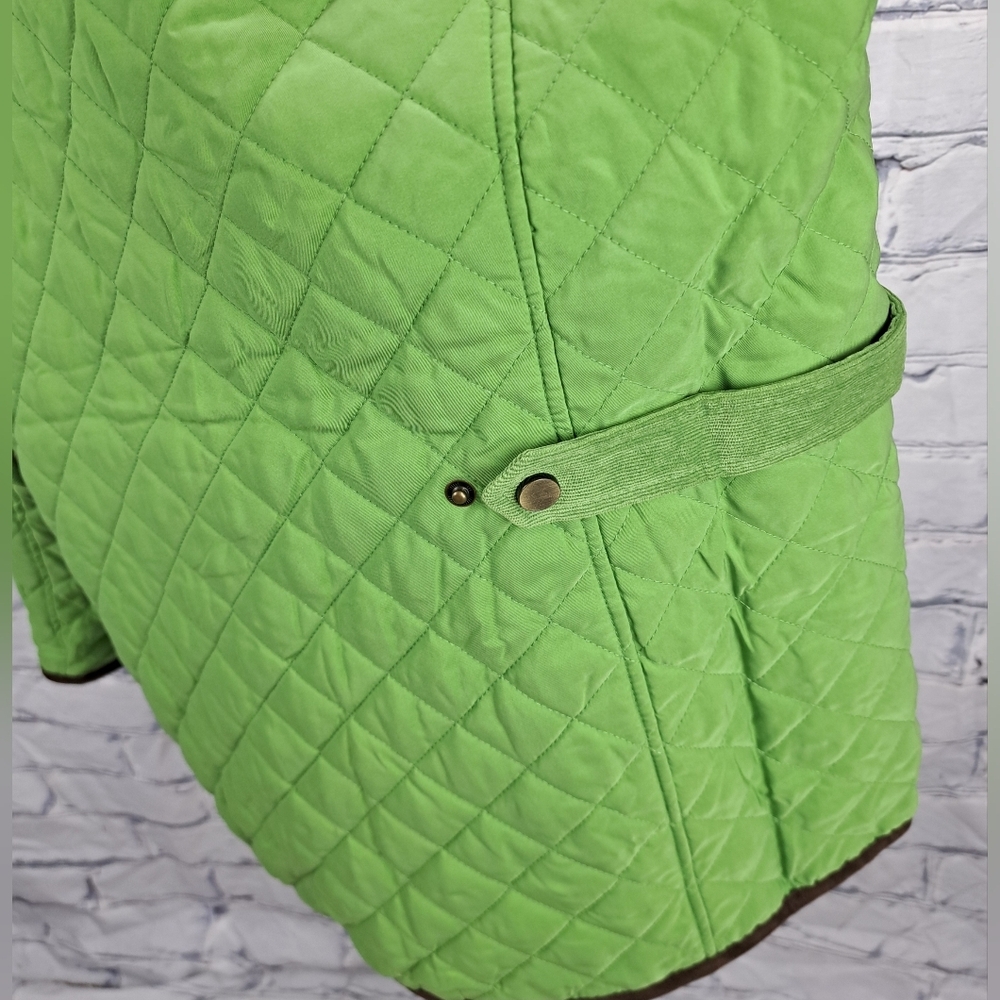NWT Vintage 90s Joan Rivers Women's Quilted Jacket Coat Green Size XL - Picture 9 of 16